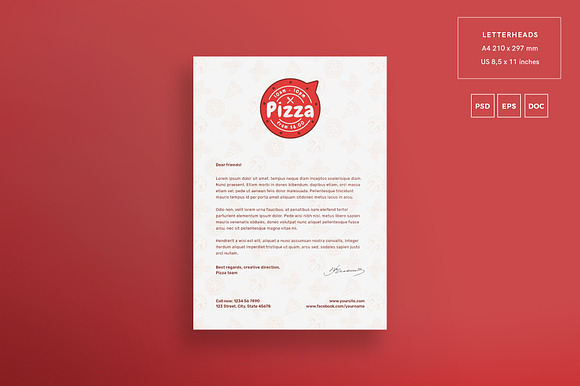 Branding Pack | Pizza in Branding Mockups - product preview 2