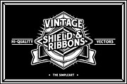Vintage Shield & Ribbons