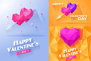 Happy Valentine's cards (3 cards)