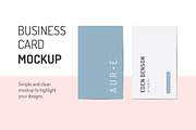 Aura Business Card MockUp's