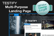 Testify - Landing Page (Gift inside)