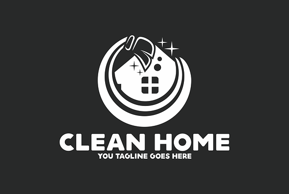 Clean Home in Logo Templates - product preview 1