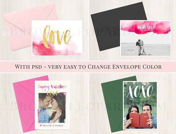 5x7 card & envelope mockup - jpg,psd in Product Mockups - product preview 3