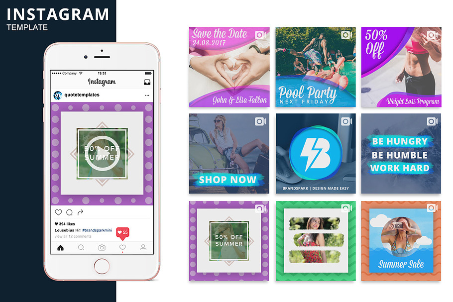 Instagram Video Photoshop Template in Instagram Templates - product preview 8