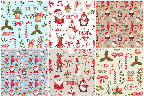 Cute Christmas patterns in Patterns - product preview 3