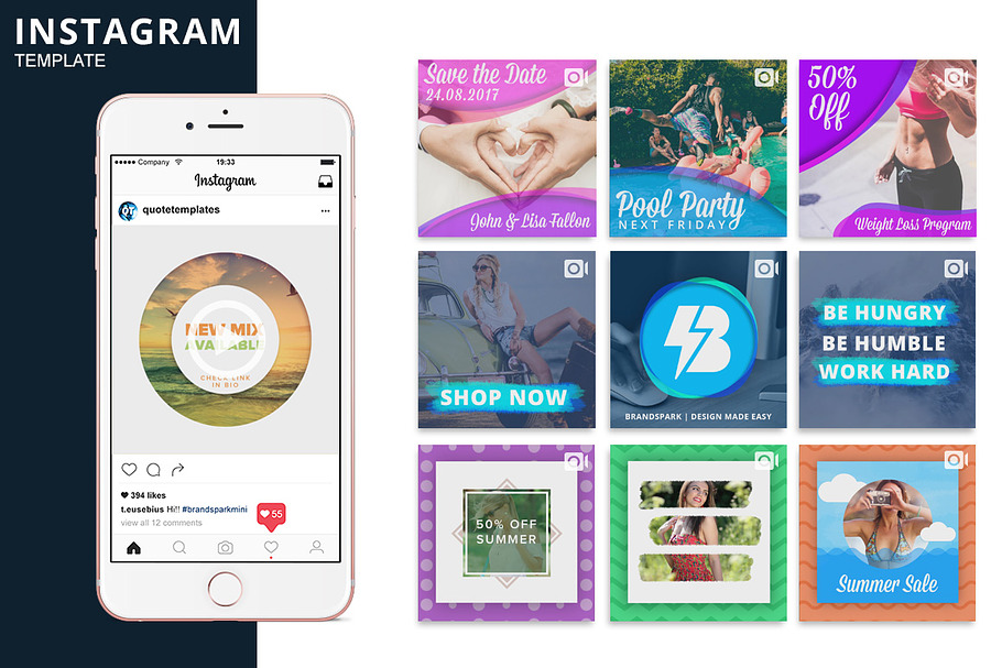 Instagram Video Photoshop Template in Instagram Templates - product preview 8
