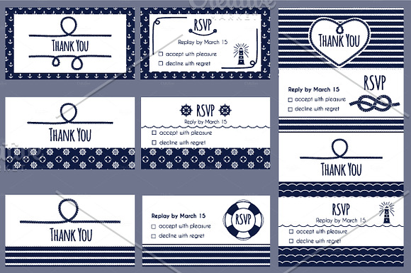 Nautical Wedding Collection in Wedding Templates - product preview 4