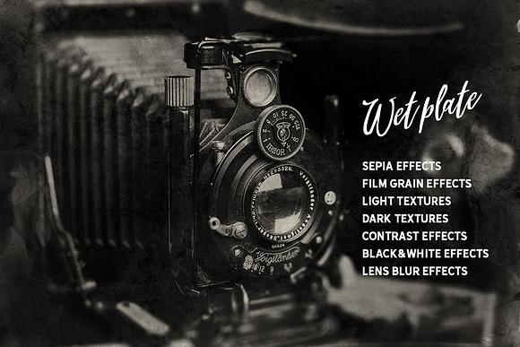 WET PLATE Photoshop Template PRO in Photoshop Plugins - product preview 1