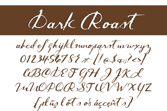 Dark Roast in Script Fonts - product preview 1