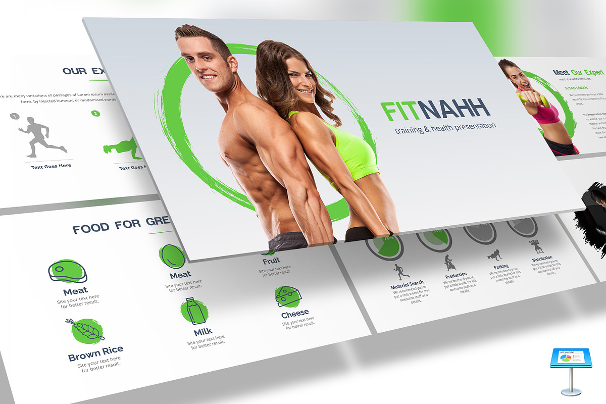 Fitnahh - Keynote Template in Keynote Templates - product preview 8