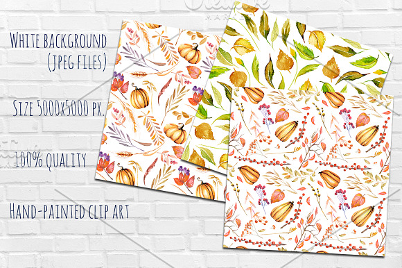 "Autumn". Seamless patterns. in Patterns - product preview 3