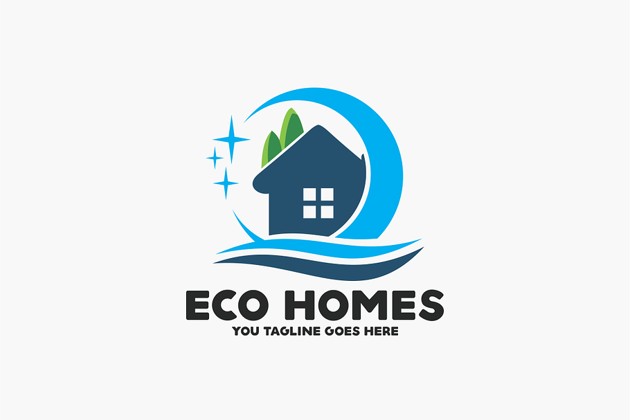 Eco Home in Logo Templates - product preview 8