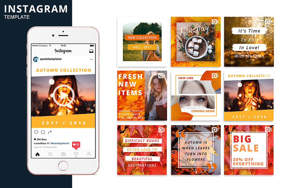 Autumn Instagram Animated Template in Instagram Templates - product preview 8