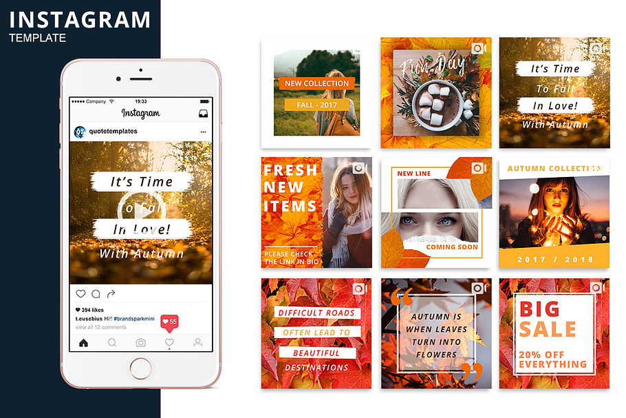 Autumn Instagram Animated Template in Instagram Templates - product preview 8