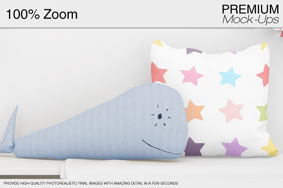 Curtains & Pillows Set in Product Mockups - product preview 13