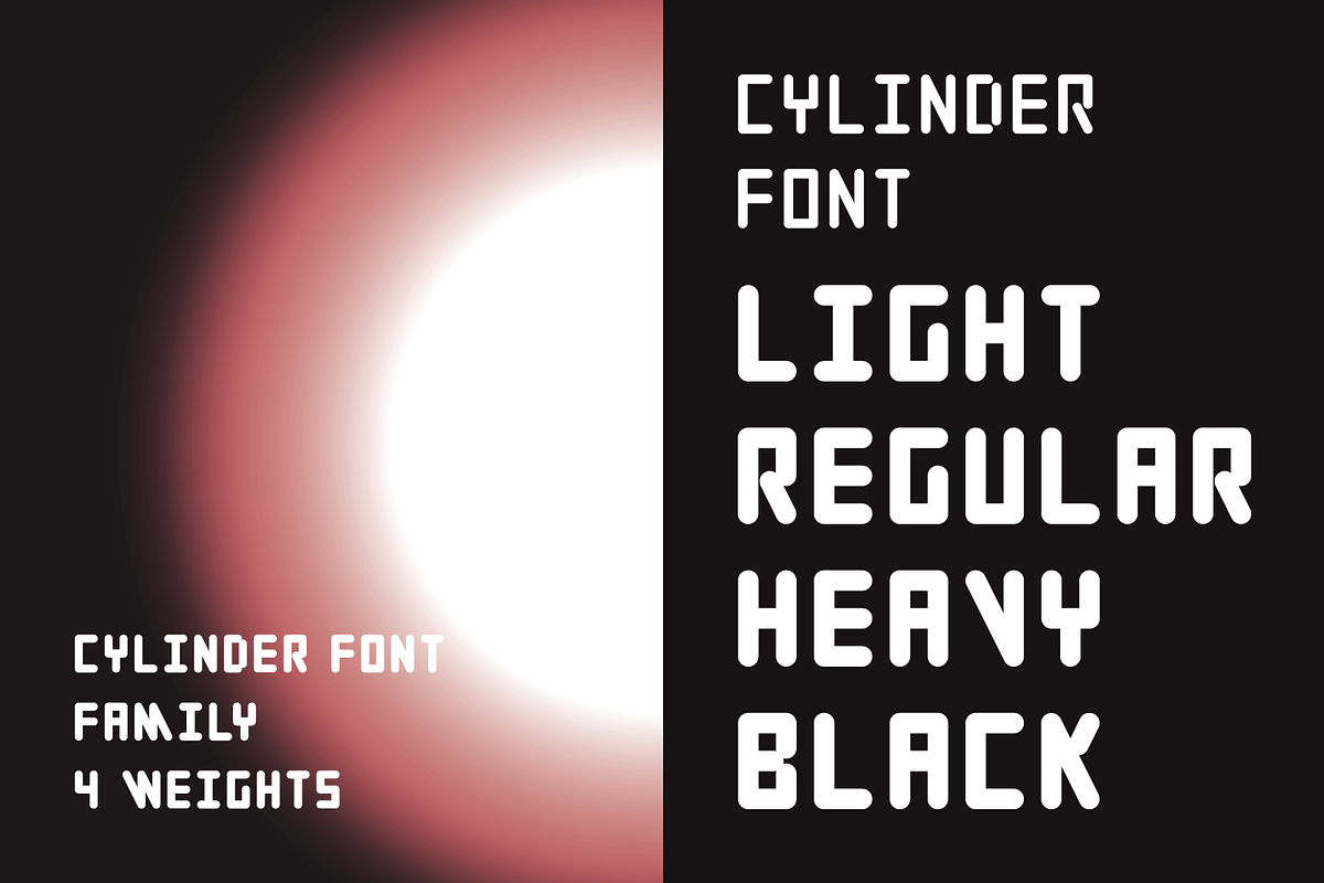 Cylinder Font Family in Display Fonts - product preview 8