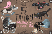 5 Freaky Halloween Illustrations