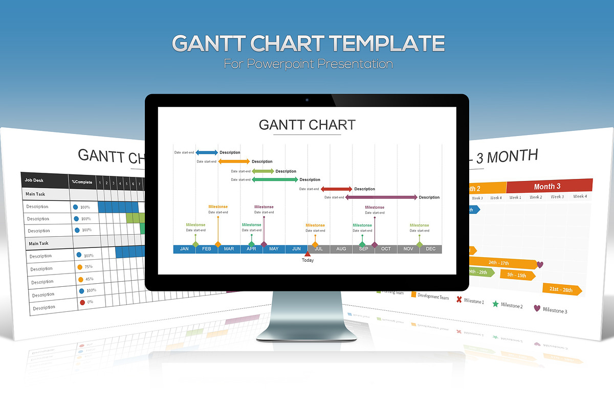 Gantt Chart Powerpoint Template in PowerPoint Templates - product preview 8