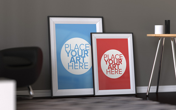 Poster Frame Mock-Up in Print Mockups - product preview 2