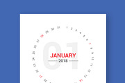 Calendar 2018 Round Style