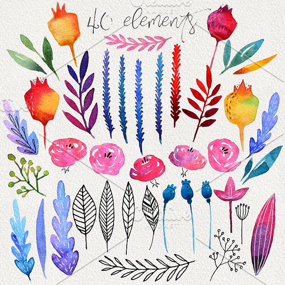 Autumn liquor. Watercolor set in Illustrations - product preview 1