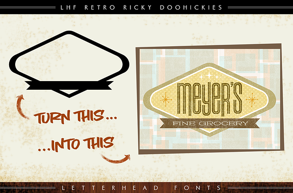 LHF Retro Ricky Doohickies in Retro Fonts - product preview 1