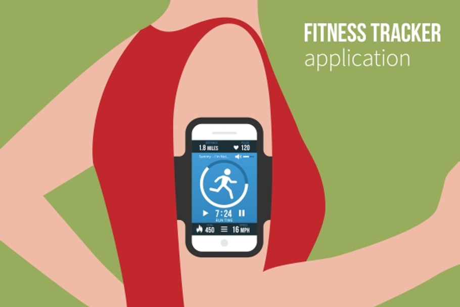 Sports or fitness tracking app in Illustrations - product preview 8