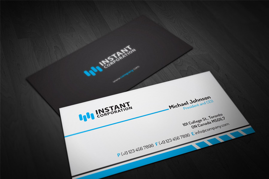 Corporate Business Card 24 in Business Card Templates - product preview 8