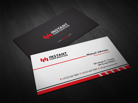 Corporate Business Card 24 in Business Card Templates - product preview 1