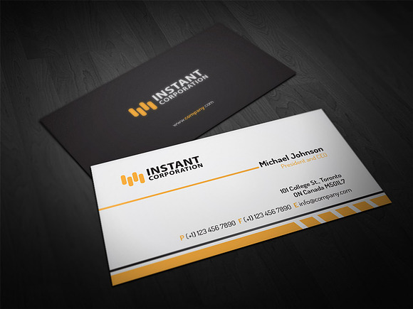Corporate Business Card 24 in Business Card Templates - product preview 3