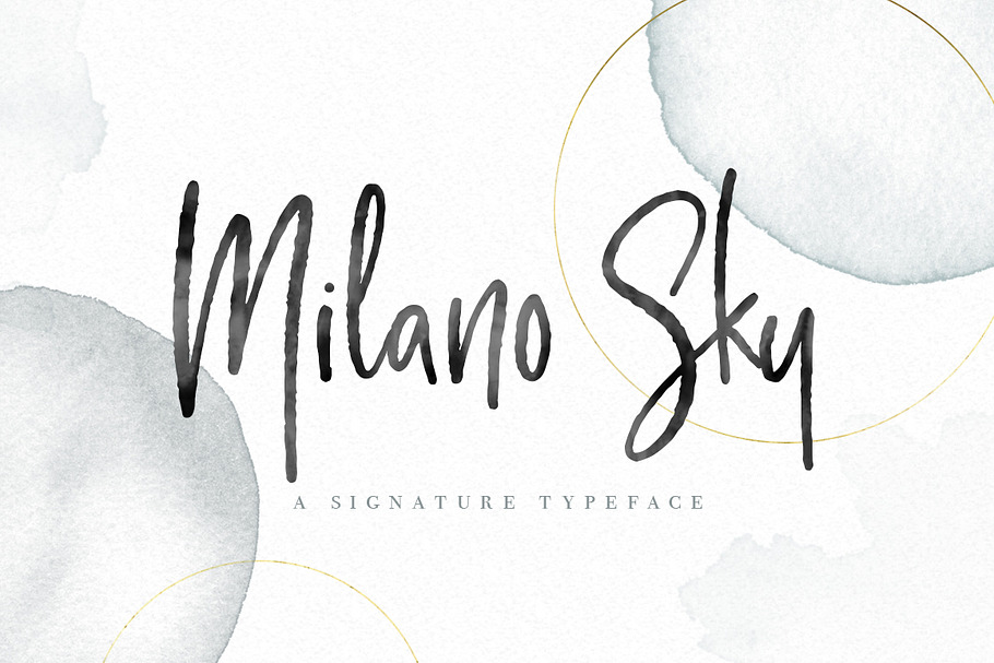 Milano Sky handwritten Script font 