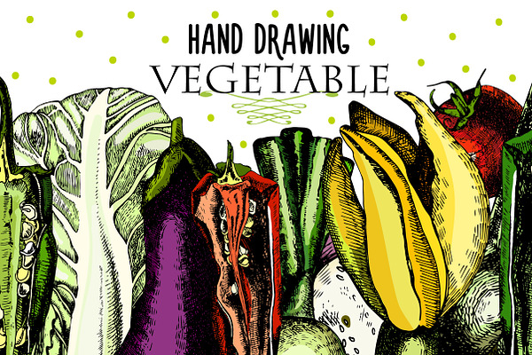 Beautiful vegetables for your design