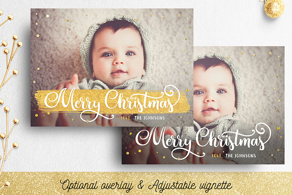 Christmas Photo Card Template in Card Templates - product preview 3