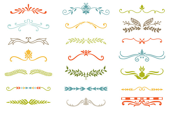Wreaths Frames & Decorative Elements in Illustrations - product preview 1