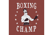 vintage boxer label