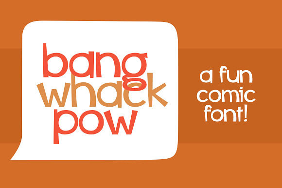 Bang Whack Pow in Display Fonts - product preview 1