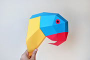 DIY Macaw Parrot - 3d papercraft
