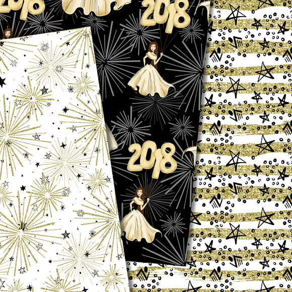 Happy new 2018 in Patterns - product preview 2