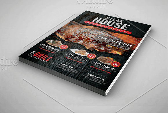 Grill Steak Flyer in Flyer Templates - product preview 1
