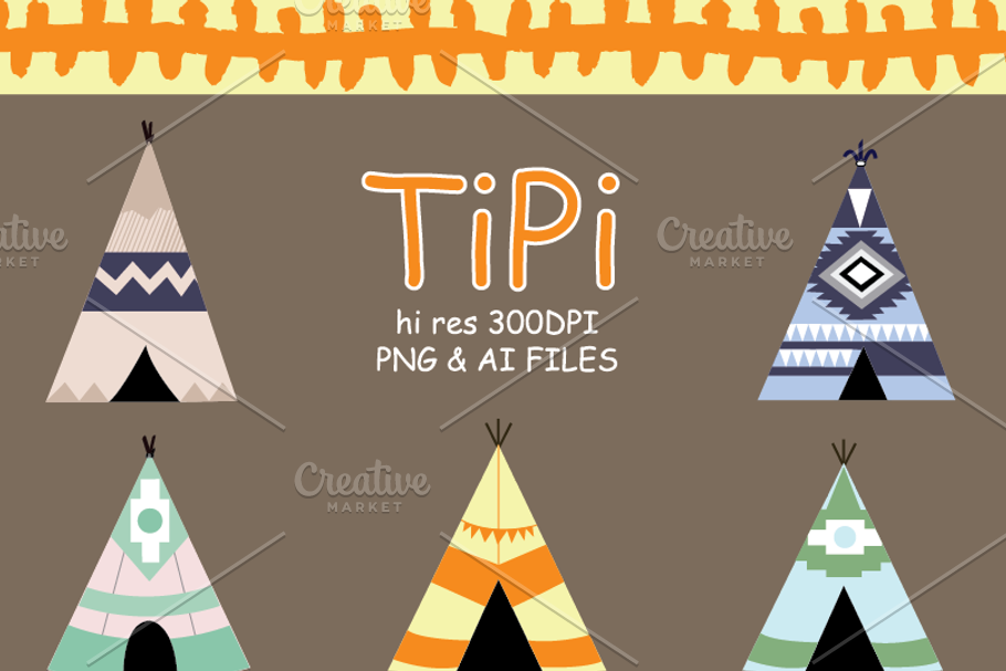 TEEPEES in Illustrations - product preview 8