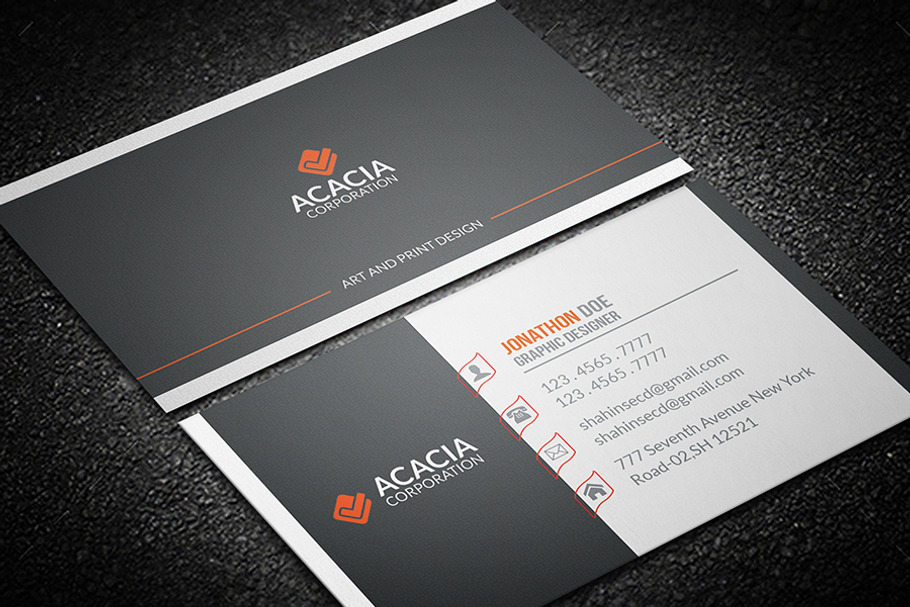 Amik Business Card in Business Card Templates - product preview 8