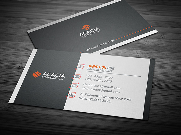 Amik Business Card in Business Card Templates - product preview 1