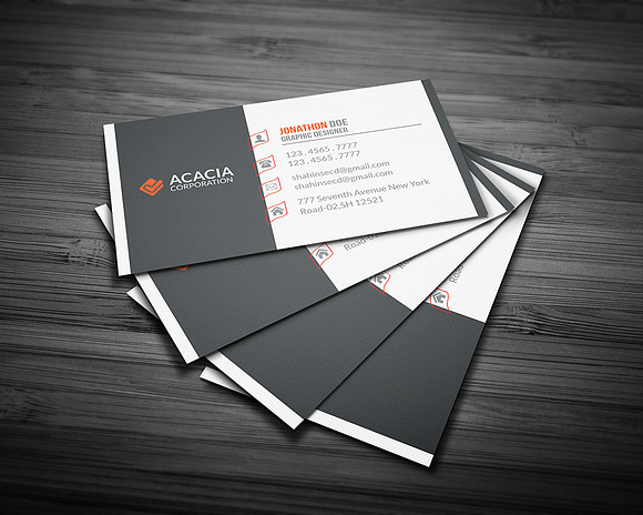 Amik Business Card in Business Card Templates - product preview 2