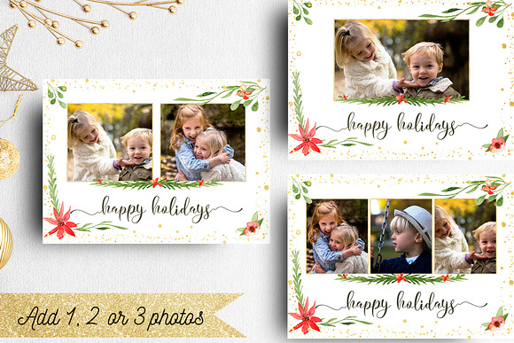Christmas Card Photographer Template in Card Templates - product preview 2