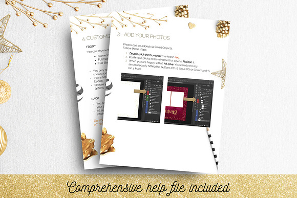 Christmas Card Photographer Template in Card Templates - product preview 4