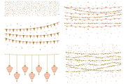 Confetti's and Garlands EPS & PNG