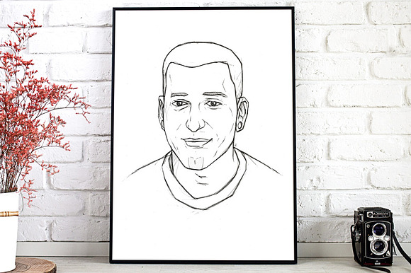 Guitarist guy portrait in Illustrations - product preview 1