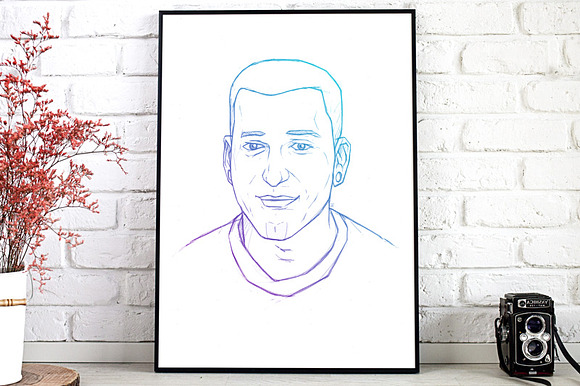 Guitarist guy portrait in Illustrations - product preview 2
