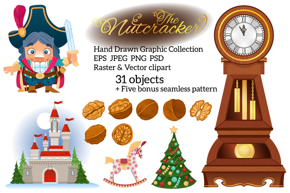Nutcracker. Color set in Illustrations - product preview 8
