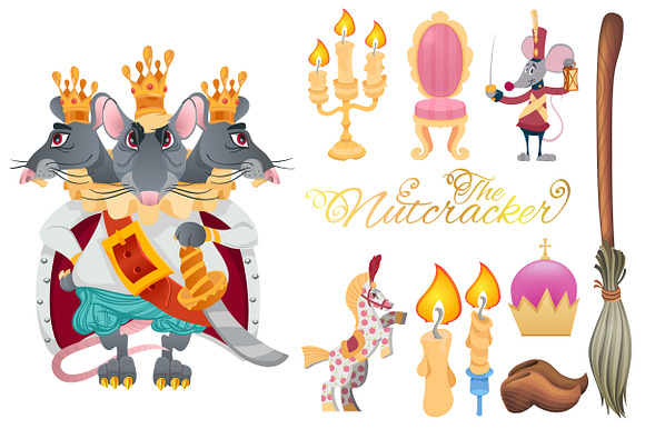 Nutcracker. Color set in Illustrations - product preview 2